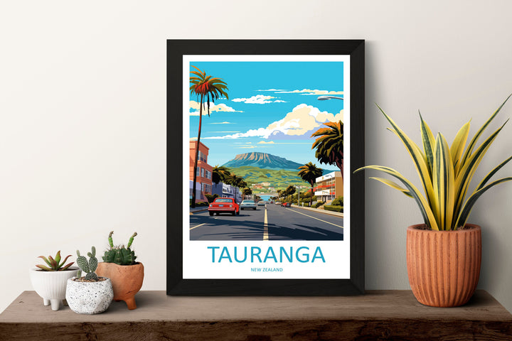 Tauranga Travel Print Wall Art Tauranga Wall Hanging Home Décor Tauranga Gift Art Lovers New Zealand Art Lover Gift Print New Zealand Art