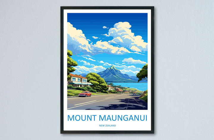 Mount Maunganui Travel Print Wall Art Mount Maunganui Wall Hanging Home Décor Mount Maunganui Gift Art Lovers New Zealand Art Lover Gift