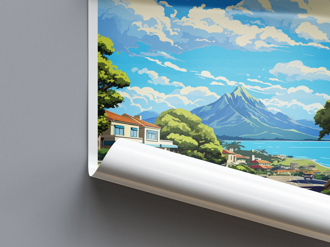 Mount Maunganui Travel Print Wall Art Mount Maunganui Wall Hanging Home Décor Mount Maunganui Gift Art Lovers New Zealand Art Lover Gift