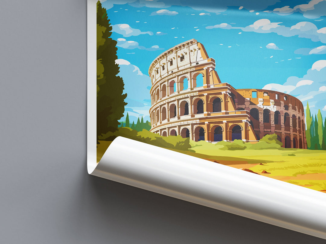 Rome Travel Print Wall Art Rome Wall Hanging Home Décor Rome Gift Art Lovers Italy Art Lover Gift Rome Print Italy Wall Art Decor