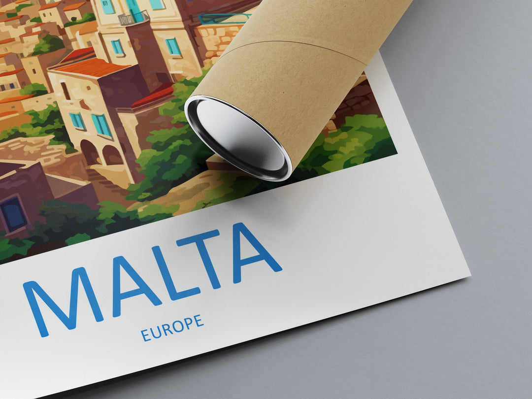 Malta Travel Print Wall Art Malta Wall Hanging Home Décor Malta Gift Art Lovers Malta Art Gift Lover Print