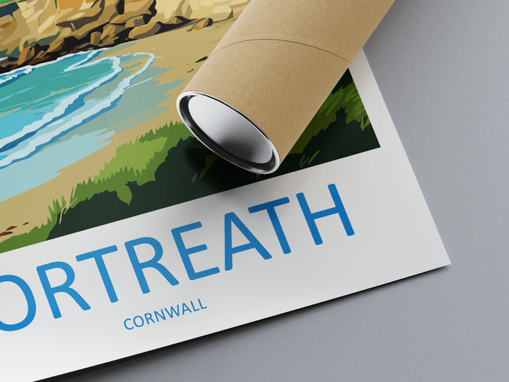 Portreath Travel Print Wall Art Portreath Wall Hanging Home Décor Portreath Gift Art Lovers Cornwall Art Portreath Wall Art