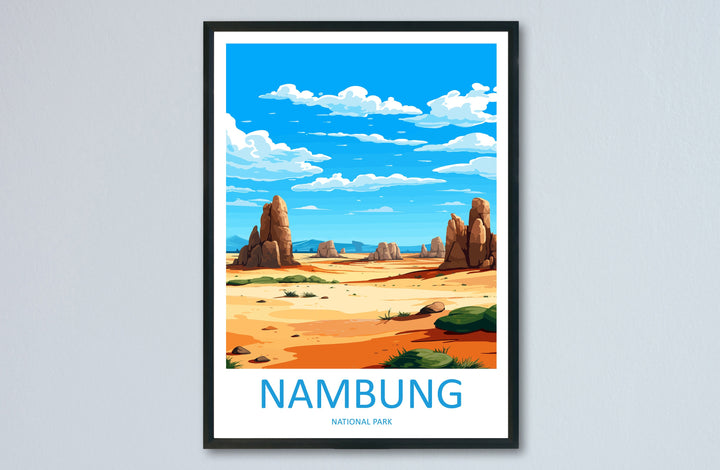 Nambung National Park Travel Print Wall Nambung National Park Wall Hanging Home Décor Nambung Gift Art Lovers Art Australia Wall Art Poster