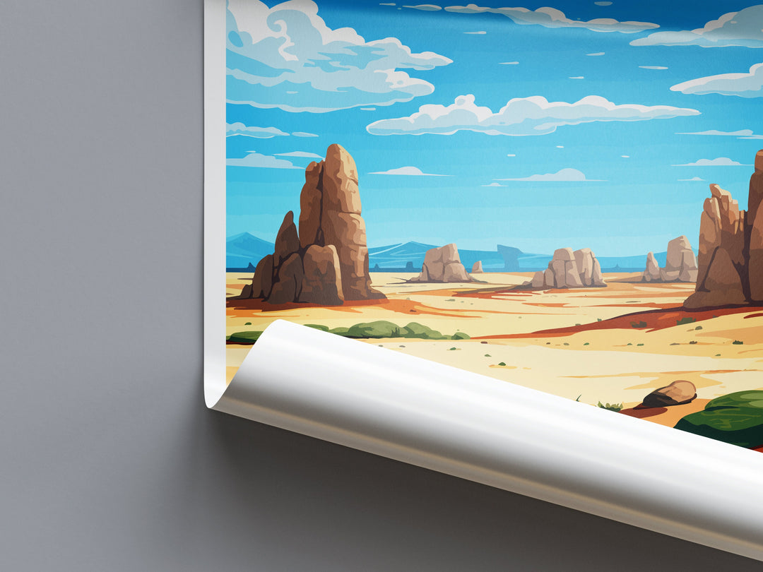 Nambung National Park Travel Print Wall Nambung National Park Wall Hanging Home Décor Nambung Gift Art Lovers Art Australia Wall Art Poster