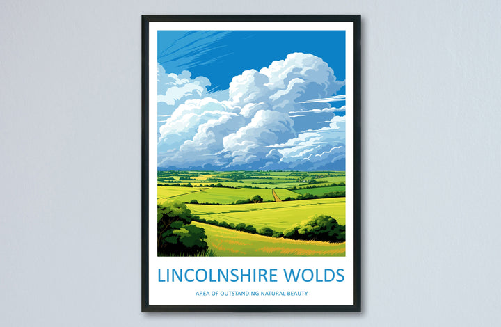 Lincolnshire Wolds Travel Print Wall Art Lincolnshire Wolds Wall Hanging Home Decor Lincolnshire Wolds Gift Art Lovers Wall Art AONB Print
