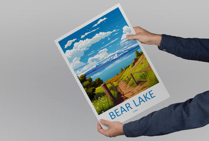 Bear Lake Travel Print Wall Art Bear Lake Wall Hanging Home Décor Bear Lake Art Lovers Utah Art Lover Gift