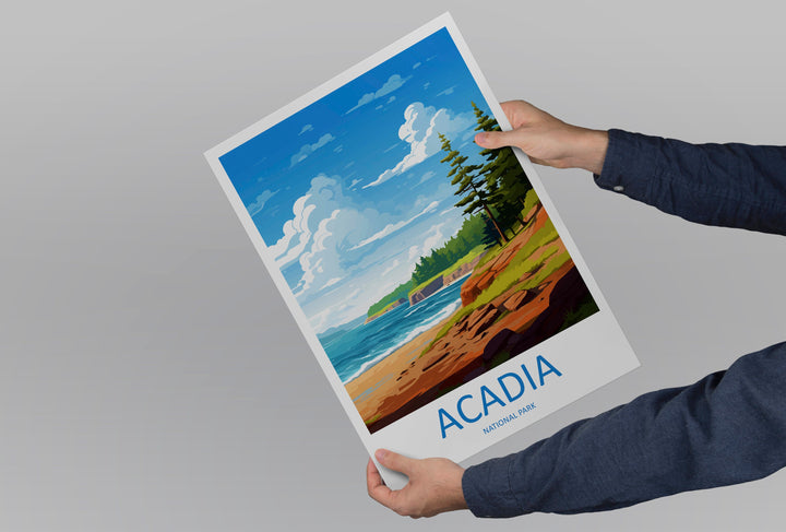 Acadia National Park Travel Print Wall Art Acadia National Park Wall Hanging Home Décor Acadia National Park Gift Art Lovers National Park