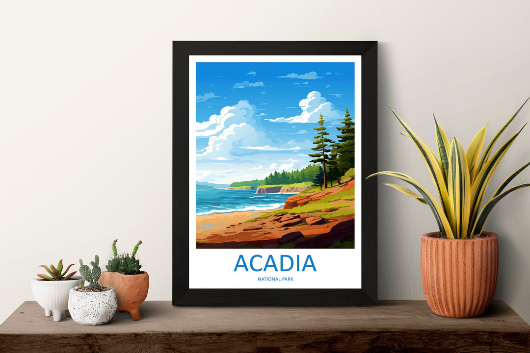Acadia National Park Travel Print Wall Art Acadia National Park Wall Hanging Home Décor Acadia National Park Gift Art Lovers National Park