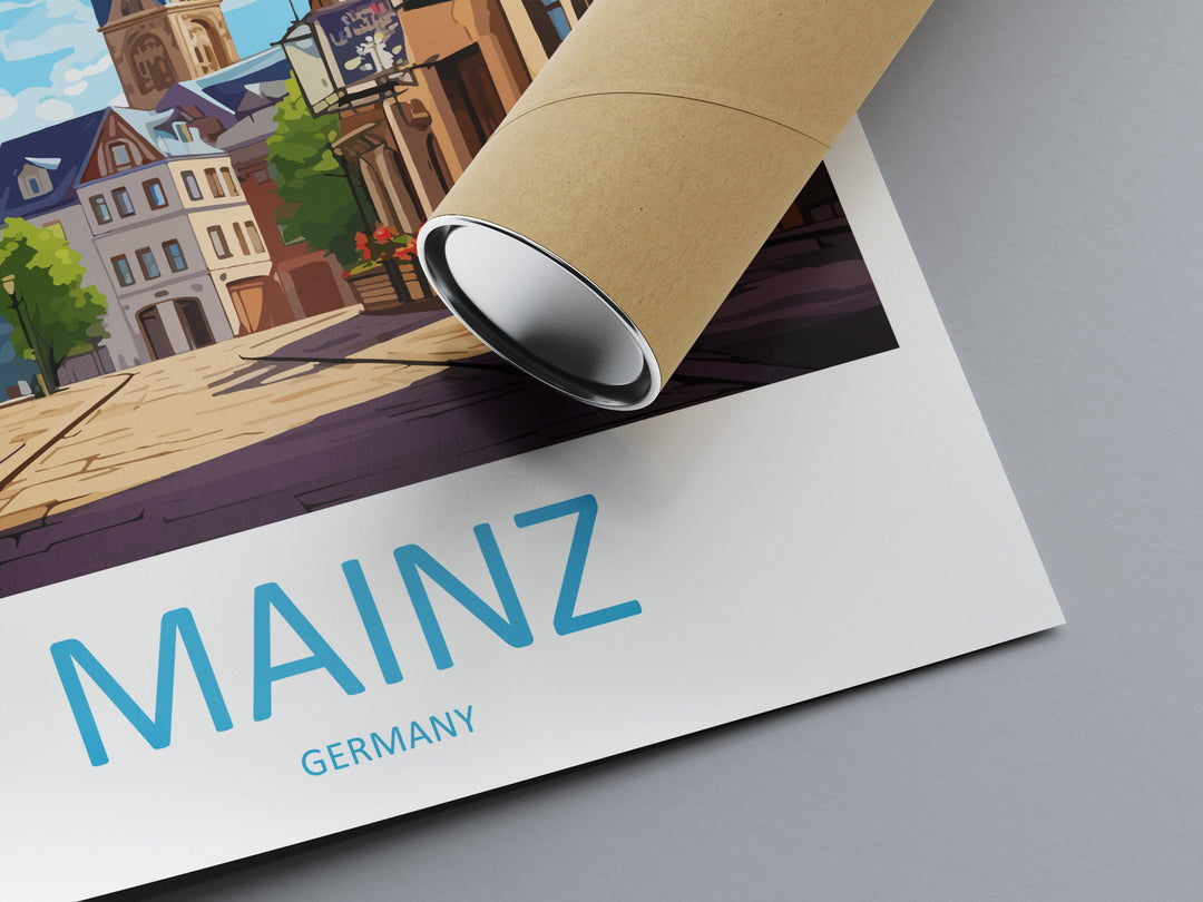 Mainz Travel Print Wall Art Mainz Wall Hanging Home Decoration Mainz Gift Art Lovers Wall Art Print Art Mainz Germany Poster