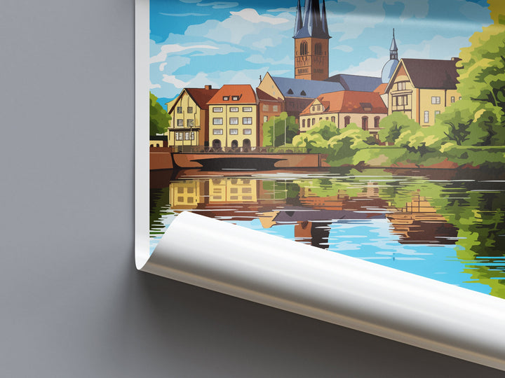 Lünen Travel Print Wall Art Lünen Wall Hanging Home Decoration Lünen Gift Art Lovers Wall Art Print Art Lünen Germany Poster