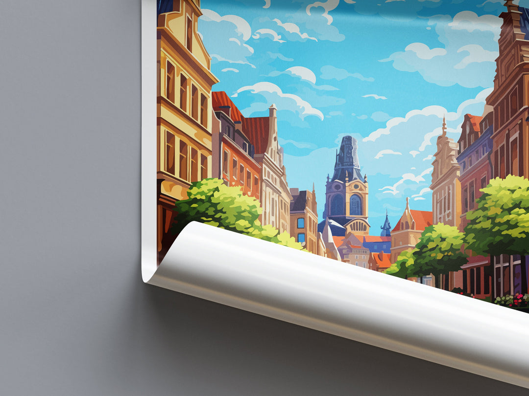 Leipzig Travel Print Wall Art Leipzig Wall Hanging Home Decoration Leipzig Gift Art Lovers Wall Art Print Art Leipzig Germany Poster