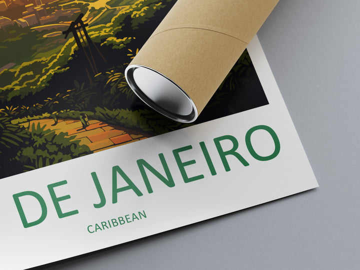 Rio De Janeiro Travel Print Wall Art Rio De Janeiro Wall Hanging Home Decor Rio De Janeiro Gift Art Lovers Wall Art Print Art Brazil Art