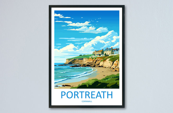 Portreath Travel Print Wall Art Portreath Wall Hanging Home Décor Portreath Gift Art Lovers Cornwall Art Portreath Wall Art