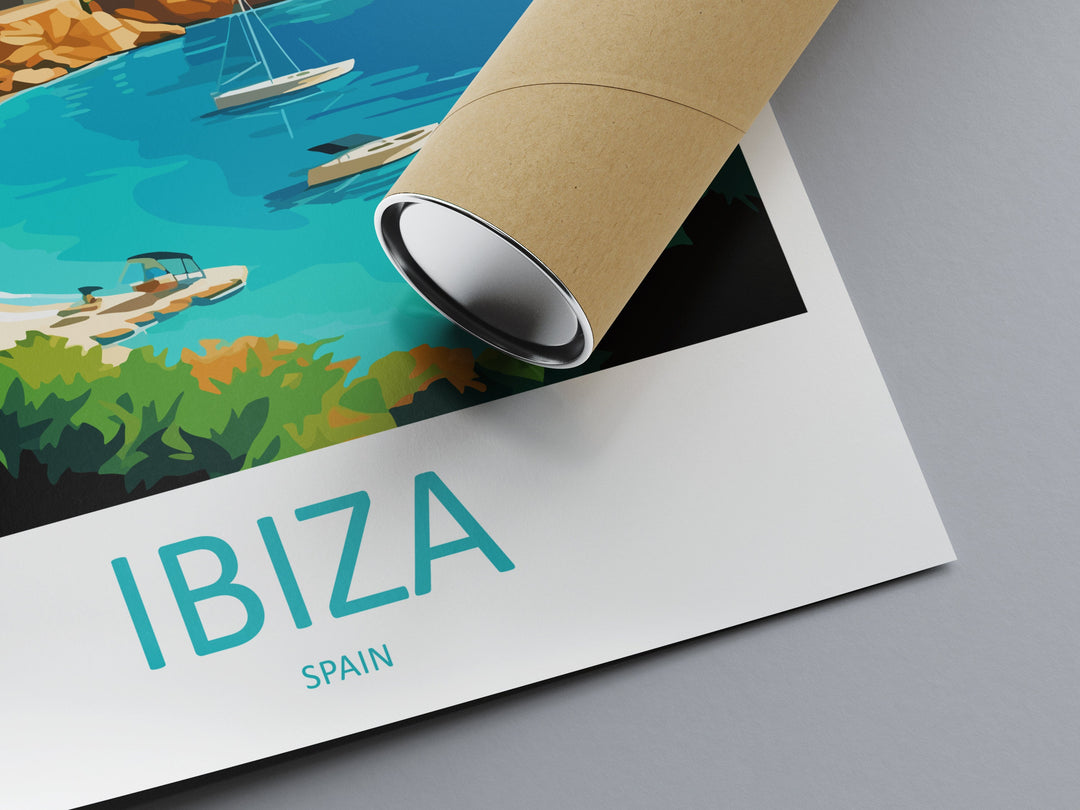 Ibiza Travel Print Wall Art Ibiza Wall Hanging Home Décor Ibiza Gift Art Lovers Spain Art Lover Gift Ibiza Wall Décor Ibiza Spain Print