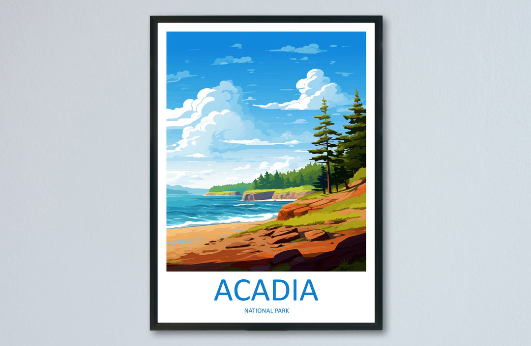 Acadia National Park Travel Print Wall Art Acadia National Park Wall Hanging Home Décor Acadia National Park Gift Art Lovers National Park