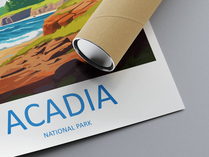 Acadia National Park Travel Print Wall Art Acadia National Park Wall Hanging Home Décor Acadia National Park Gift Art Lovers National Park