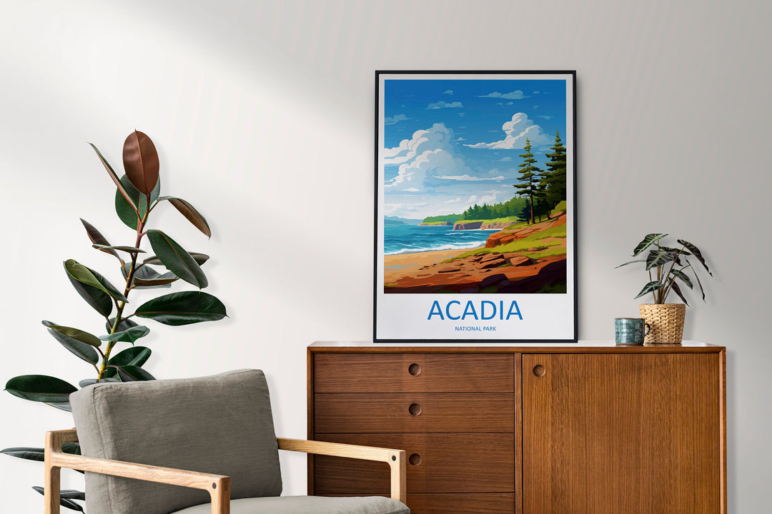 Acadia National Park Travel Print Wall Art Acadia National Park Wall Hanging Home Décor Acadia National Park Gift Art Lovers National Park