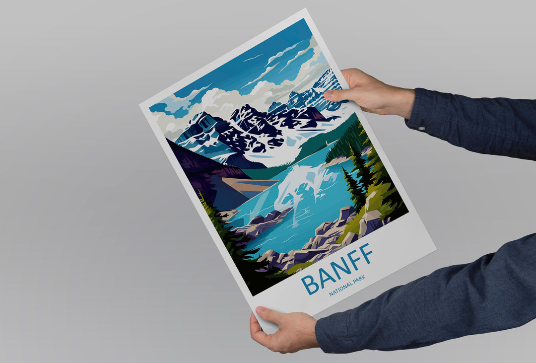 Banff National Park Travel Print Wall Art Banff Wall Hanging Home Décor Banff Gift Art Lovers Canada Art Lover Gift