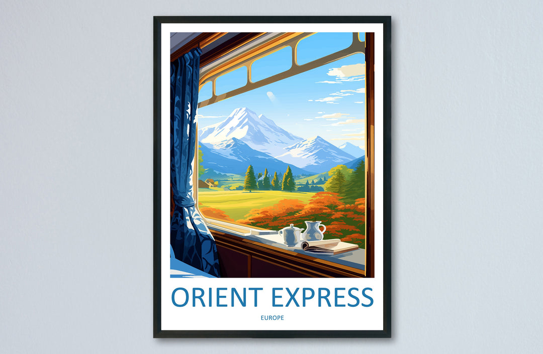 Orient Express Travel Print Wall Art Orient Express Wall Hanging Home Décor Orient Express Gift Art Lovers Europe Art Lover Gift Europe Deco