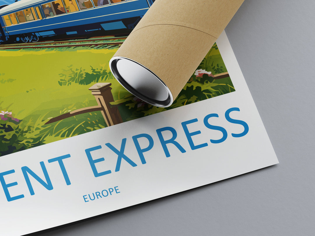 Orient Express Travel Print Wall Art Orient Express Wall Hanging Home Décor Orient Express Gift Art Lovers Europe Art Lover Gift Europe Deco
