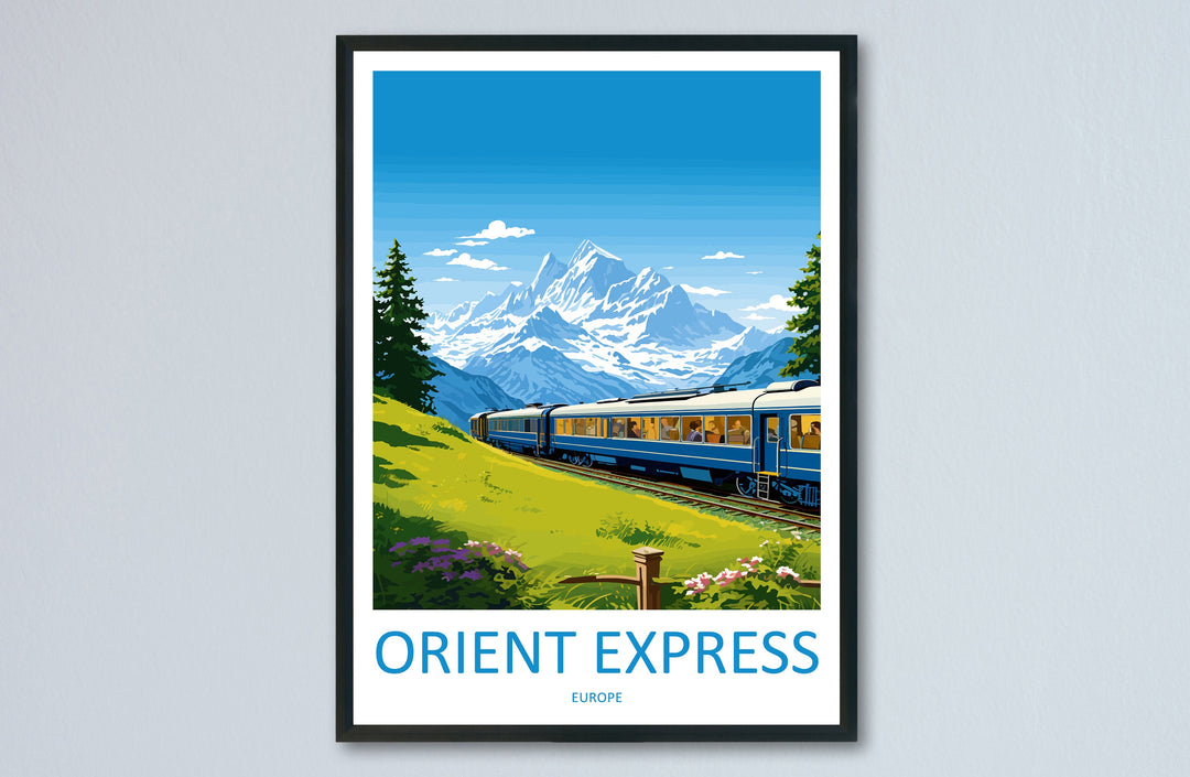 Orient Express Travel Print Wall Art Orient Express Wall Hanging Home Décor Orient Express Gift Art Lovers Europe Art Lover Gift Europe Deco