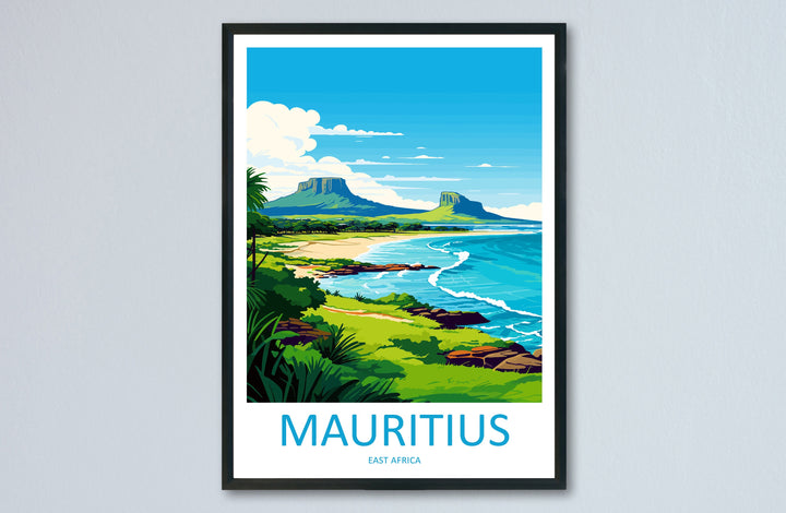 Mauritius Travel Print Wall Art Mauritius Wall Hanging Home Décor Mauritius Gift Art Lovers East Africa Art Lover Gift Mauritius Gift