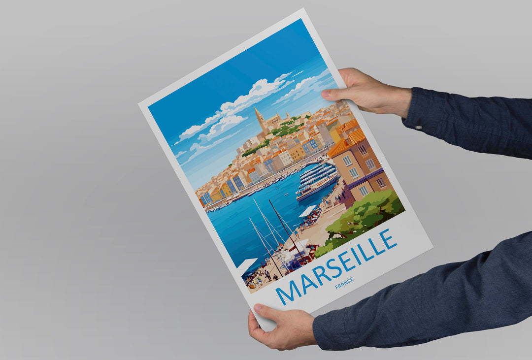 Marseille Print Marseille Home Decor Cityscape Art Print Marseille Wall Art for Travel Enthusiast Gift Wall Hanging Marseille France Poster