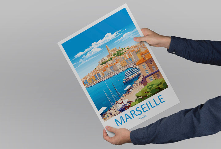 Marseille Print Marseille Home Decor Cityscape Art Print Marseille Wall Art for Travel Enthusiast Gift Wall Hanging Marseille France Poster
