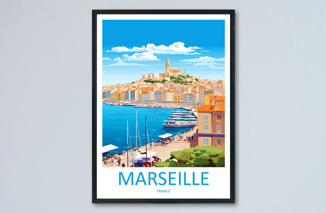 Marseille Print Marseille Home Decor Cityscape Art Print Marseille Wall Art for Travel Enthusiast Gift Wall Hanging Marseille France Poster