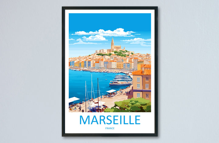 Marseille Print Marseille Home Decor Cityscape Art Print Marseille Wall Art for Travel Enthusiast Gift Wall Hanging Marseille France Poster