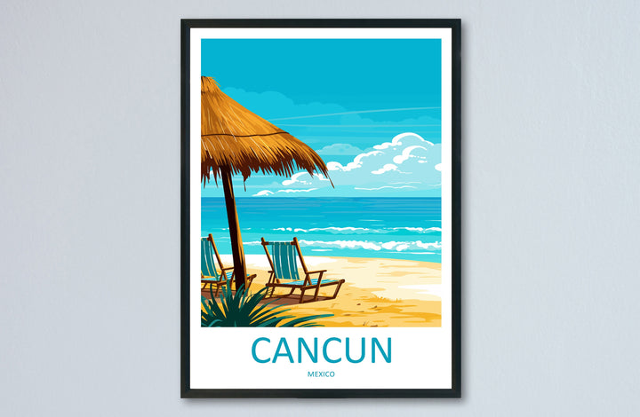 Cancun Travel Print Wall Art Cancun Wall Hanging Home Decoration Cancun Gift Art Lovers Wall Art Print Art Cancun Wall Hanging Poster Decor