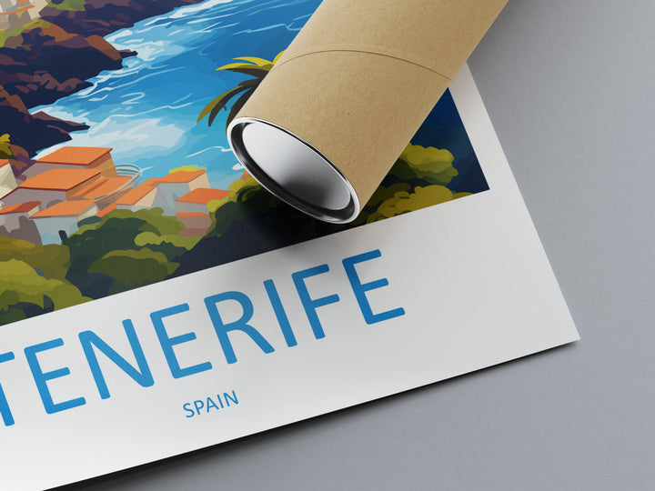 Tenerife Travel Print Wall Art Tenerife Wall Hanging Home Décor Tenerife Gift Art Lovers Spain Art Lover Gift Tenerife Print Spain Wall Art
