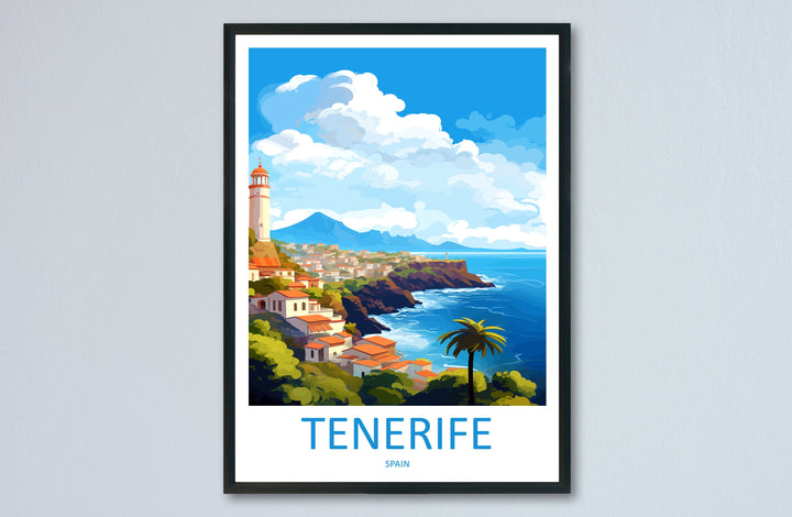 Tenerife Travel Print Wall Art Tenerife Wall Hanging Home Décor Tenerife Gift Art Lovers Spain Art Lover Gift Tenerife Print Spain Wall Art