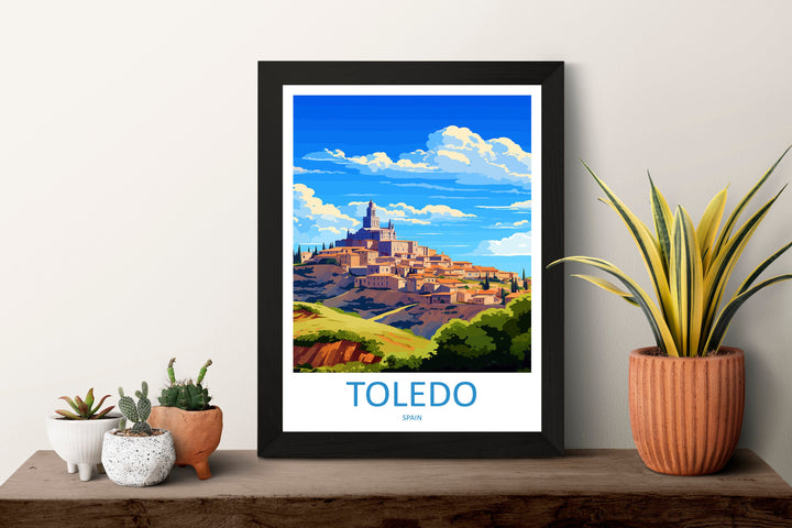 Toledo Travel Print Wall Art Toledo Wall Hanging Home Décor Toledo Gift Art Lovers Spain Art Lover Gift Toledo Print Spain Wall Art