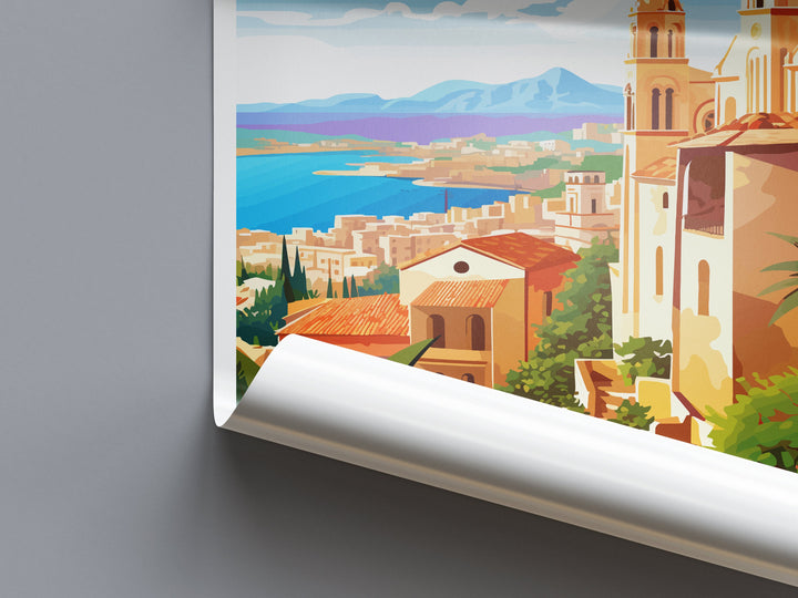 Tarragona Travel Print Wall Art Tarragona Wall Hanging Home Décor Tarragona Gift Art Lovers Spain Art Lover Gift Tarragona Print Spain Art