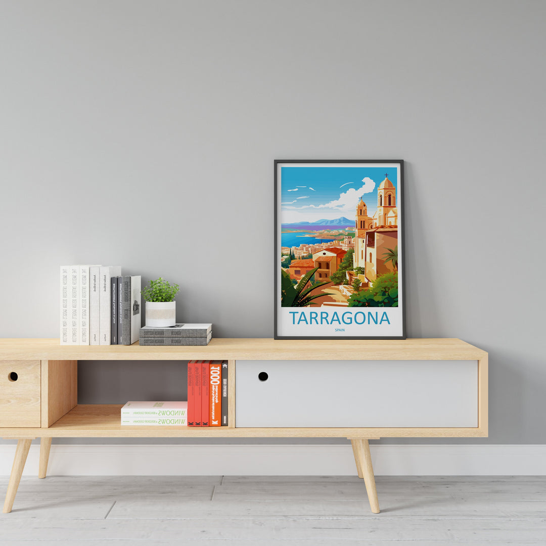 Tarragona Travel Print Wall Art Tarragona Wall Hanging Home Décor Tarragona Gift Art Lovers Spain Art Lover Gift Tarragona Print Spain Art