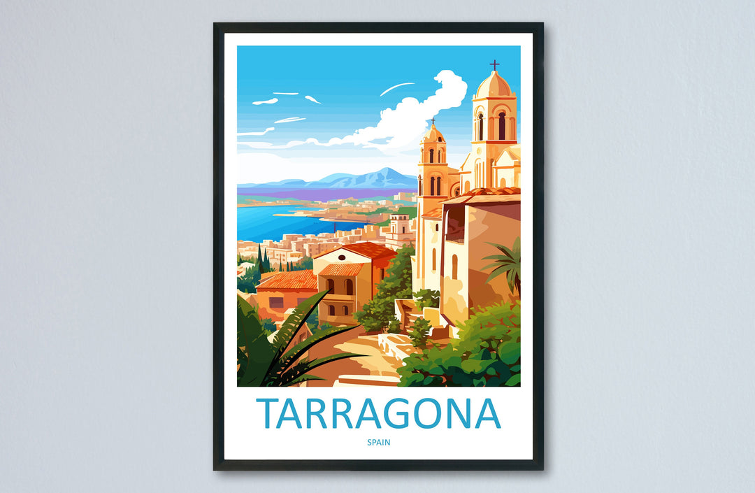 Tarragona Travel Print Wall Art Tarragona Wall Hanging Home Décor Tarragona Gift Art Lovers Spain Art Lover Gift Tarragona Print Spain Art