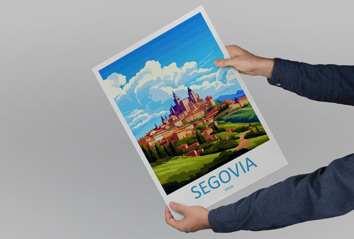 Segovia Travel Print Wall Art Segovia Wall Hanging Home Décor Segovia Gift Art Lovers Spain Art Lover Gift Segovia Print Spain Wall Art