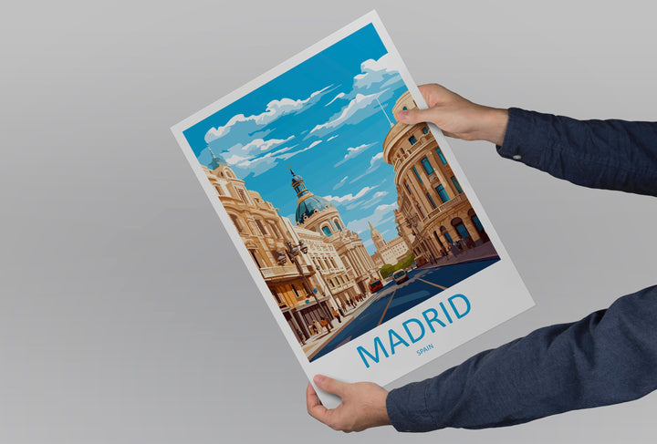 Madrid Travel Print Wall Art Madrid Wall Hanging Home Décor Madrid Gift Art Lovers Spain Art Lover Gift Madrid Wall Décor Madrid Spain Print