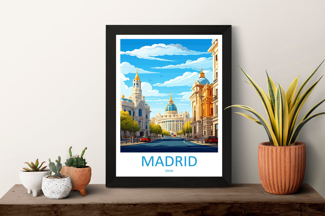 Madrid Travel Print Wall Art Madrid Wall Hanging Home Décor Madrid Gift Art Lovers Spain Art Lover Gift Madrid Wall Décor Madrid Spain Print