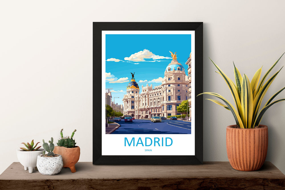 Madrid Travel Print Wall Art Madrid Wall Hanging Home Décor Madrid Gift Art Lovers Spain Art Lover Gift Madrid Wall Décor Madrid Spain Print