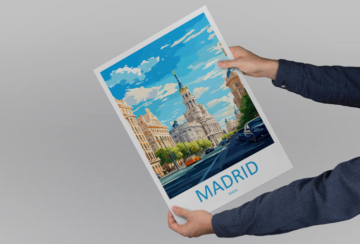 Madrid Travel Print Wall Art Madrid Wall Hanging Home Décor Madrid Gift Art Lovers Spain Art Lover Gift Madrid Wall Décor Madrid Spain Print