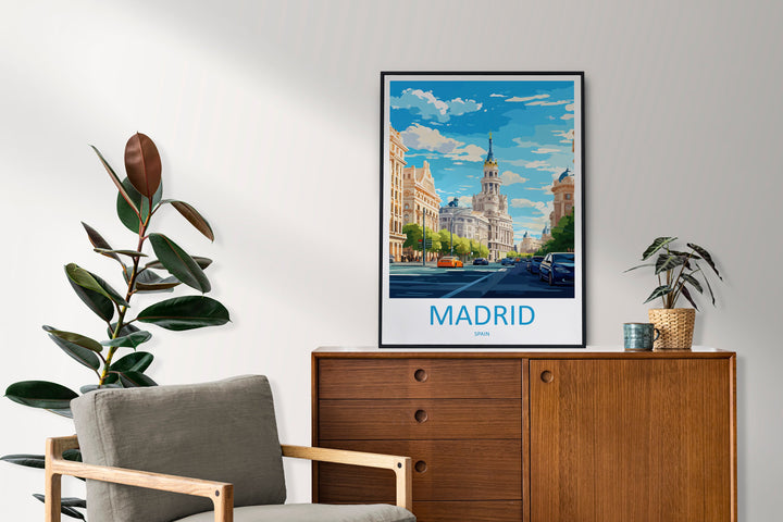 Madrid Travel Print Wall Art Madrid Wall Hanging Home Décor Madrid Gift Art Lovers Spain Art Lover Gift Madrid Wall Décor Madrid Spain Print