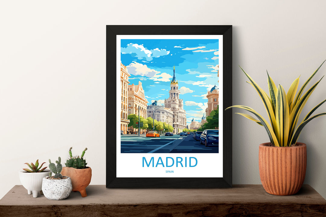 Madrid Travel Print Wall Art Madrid Wall Hanging Home Décor Madrid Gift Art Lovers Spain Art Lover Gift Madrid Wall Décor Madrid Spain Print
