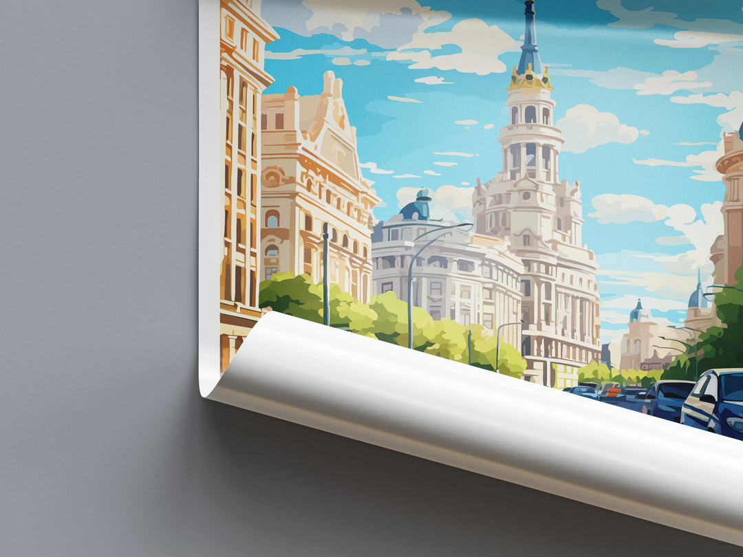 Madrid Travel Print Wall Art Madrid Wall Hanging Home Décor Madrid Gift Art Lovers Spain Art Lover Gift Madrid Wall Décor Madrid Spain Print