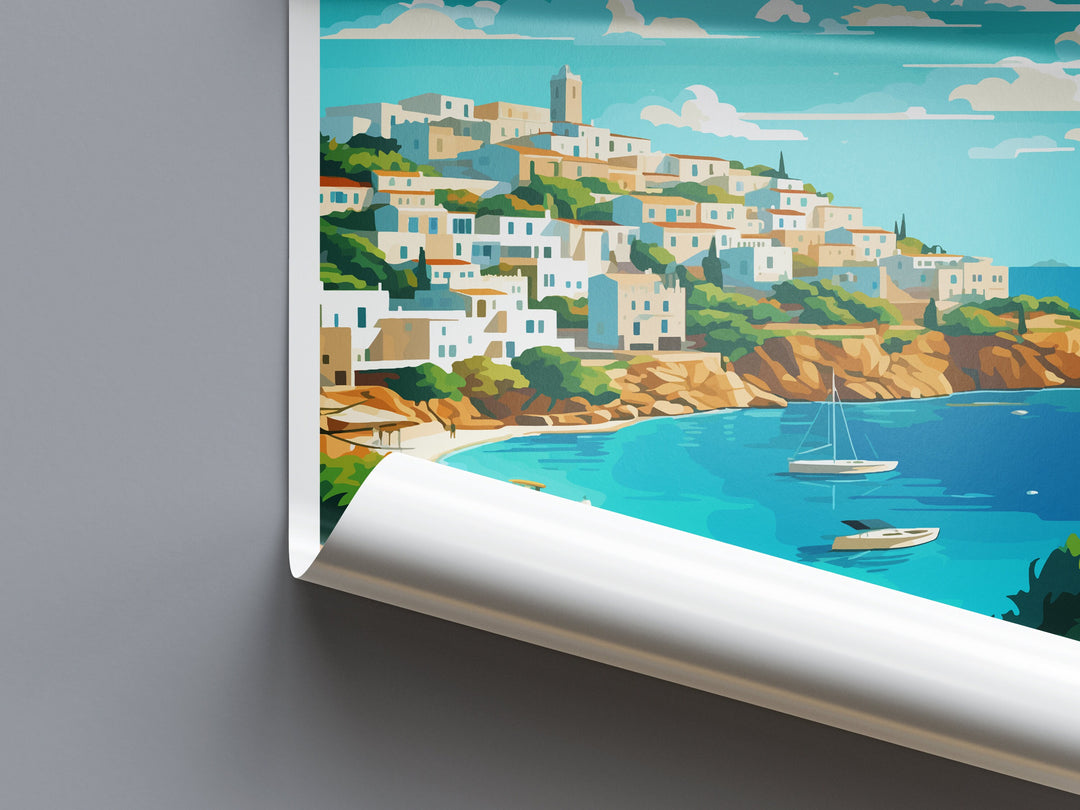 Ibiza Travel Print Wall Art Ibiza Wall Hanging Home Décor Ibiza Gift Art Lovers Spain Art Lover Gift Ibiza Wall Décor Ibiza Spain Print