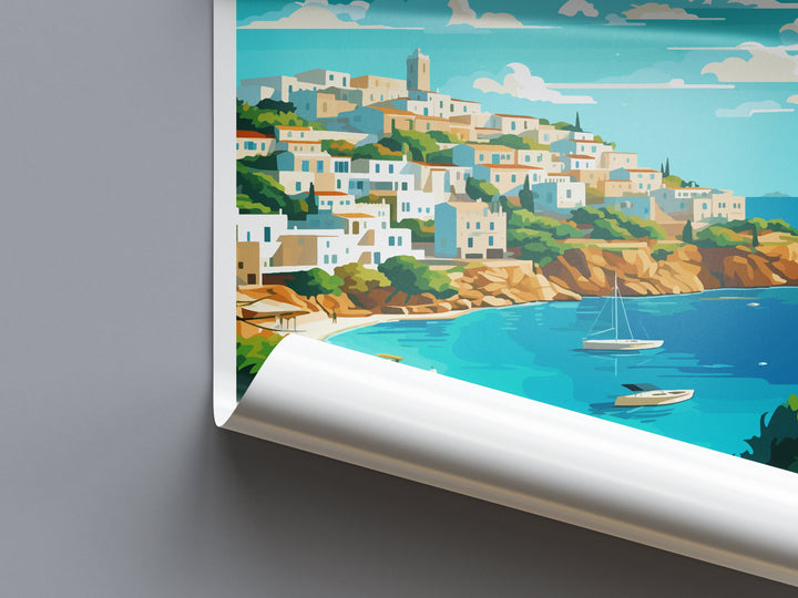 Ibiza Travel Print Wall Art Ibiza Wall Hanging Home Décor Ibiza Gift Art Lovers Spain Art Lover Gift Ibiza Wall Décor Ibiza Spain Print