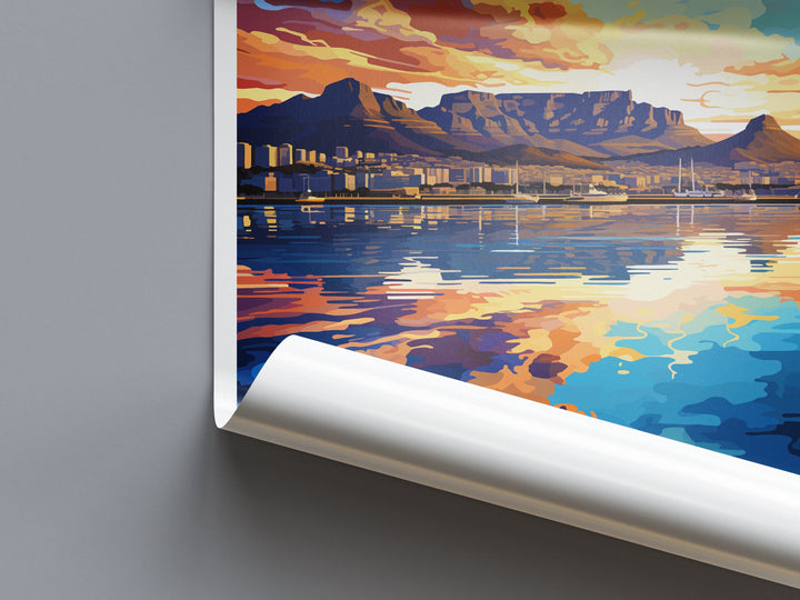 Cape Town Travel Print Wall Art Cape Town Wall Hanging Home Décor Cape Town Gift Art Lovers South Africa Art Print Cape Town Wall Décor Art