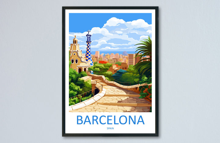Barcelona Travel Print Wall Art Barcelona Wall Hanging Home Décor Barcelona Gift Art Lovers Spain Art Lover Gift Barcelona Print Spain Art