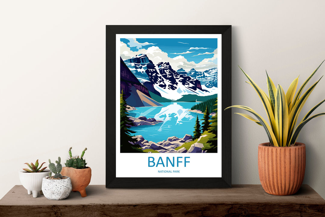 Banff National Park Travel Print Wall Art Banff Wall Hanging Home Décor Banff Gift Art Lovers Canada Art Lover Gift
